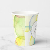 誕生日パーソナライズされたパーティー紙カップカラフル 紙コップ (右)