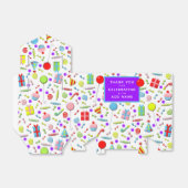 誕生日パーソナライズされたパーティー フェイバーボックス (折り畳みなし)