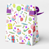 誕生日パーソナライズされたパーティー フェイバーボックス (裏面サイド)