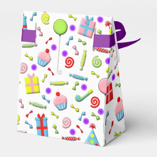 誕生日パーソナライズされたパーティー フェイバーボックス (裏面サイド)