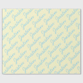 誕生日パーソナライズされたパーティ名の折り返し紙 ラッピングペーパー (フラット)