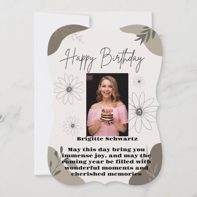 誕生日パーソナライズされたプレゼント (正面)