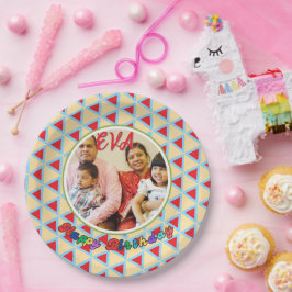 誕生日パーソナライズされたプレート- EVAスペシャルデー ペーパープレート