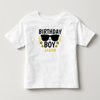 誕生日パーソナライズされたボーイハリウッドスタイル トドラーTシャツ
