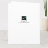 誕生日パーソナライズされたモノグラム伝説的な父 カード (裏面)