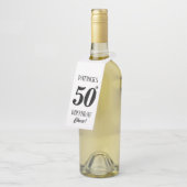 誕生日パーソナライズされたラベル、ショットボトルラベル ボトルネックタグ (アングル)