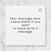 誕生日パーソナライズされたレトロヴィンテージモノグラム フェイバータグ (裏面)