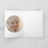 誕生日パーソナライズされた写真と文字 カード (内部)