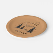 誕生日パーソナライズされた紙プレートキャンプ ペーパープレート (アングル)