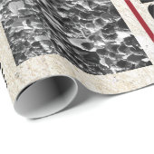 誕生日パーソナライズされた見出しニュース ラッピングペーパー (ロールコーナー)