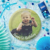 誕生日パーソナライズされた1 ペーパープレート (パーティー)