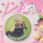 誕生日パーソナライズされた1 ペーパープレート (パーティー)