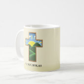 誕生日パーソナライズされた コーヒーマグカップ (正面左)