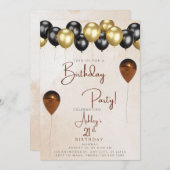 誕生日パーティの招待状 招待状 (正面/裏面)