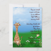 誕生日パーティの招待状 招待状 (裏面)