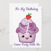 誕生日パーティの招待状 招待状 (正面/裏面)