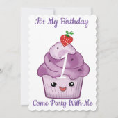 誕生日パーティの招待状 招待状 (正面)