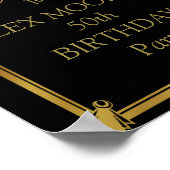 誕生日パーティアートデコ ポスター (角)