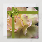 誕生日パーティエレガントバラ招待状 招待状 (正面)