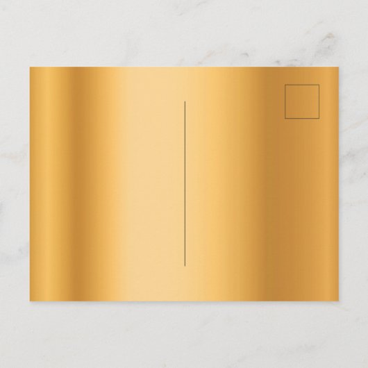 誕生日パーティエレガントーの金ゴールドボウ日付の保存 ポストカード (裏面)