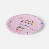 誕生日パーティカスタムーのための美しい紙プレート ペーパープレート (アングル)