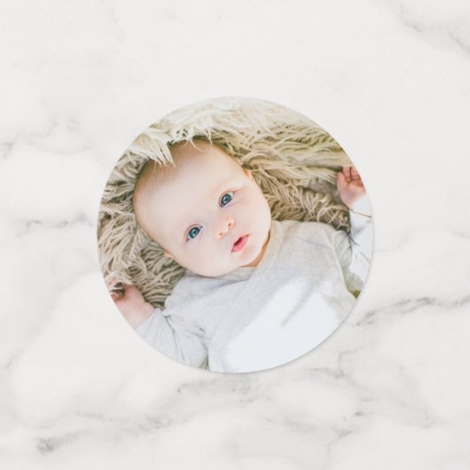 誕生日パーティカスタムー顔写真紙吹雪 コンフェッティ (スモール正面)