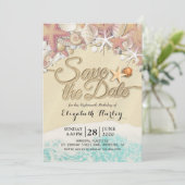 誕生日パーティサマービーチヒトデ 招待状 (スタンド正面)