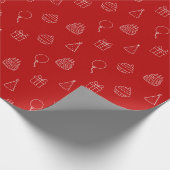 誕生日パーティシームレスパターンギフト ラッピングペーパー (角)