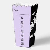 誕生日パーティスナック映画ナイトポップコーンスタイリッシュ フェイバーボックス (裏面)