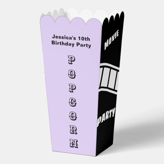 誕生日パーティスナック映画ナイトポップコーンスタイリッシュ フェイバーボックス (正面)