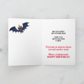 誕生日パーティゾンビーズカードの夜 カード (内部)