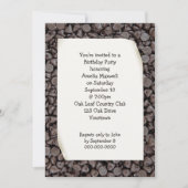 誕生日パーティチョコレートチップ 招待状 (正面)