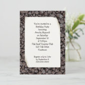 誕生日パーティチョコレートチップ 招待状 (スタンド正面)