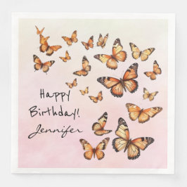 誕生日パーティバタフライペーパーナプキン