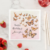 誕生日パーティバタフライペーパーナプキン (インサイチュ)
