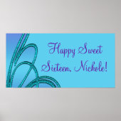 誕生日パーティバナーのポスター ポスター (正面)