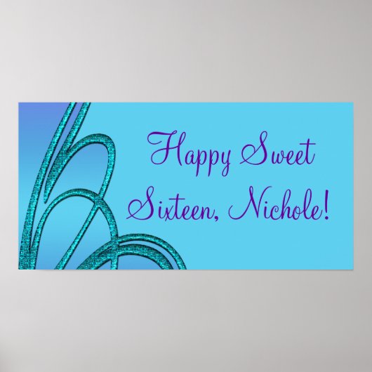 誕生日パーティバナーのポスター ポスター (正面)