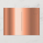 誕生日パーティバラ金ゴールドエレガント招待 ポストカード (裏面)