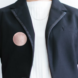 誕生日パーティバラ金ゴールドグリッタードライブ名 缶バッジ