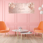 誕生日パーティバラ金ゴールドグリッターバルーン 横断幕