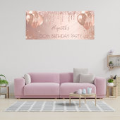 誕生日パーティバラ金ゴールドグリッターバルーン 横断幕