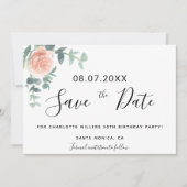 誕生日パーティバラ金ゴールドフローラ保存日付 (正面)