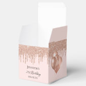 誕生日パーティバラ金ゴールド赤面グリッターバルーン フェイバーボックス (オープン)