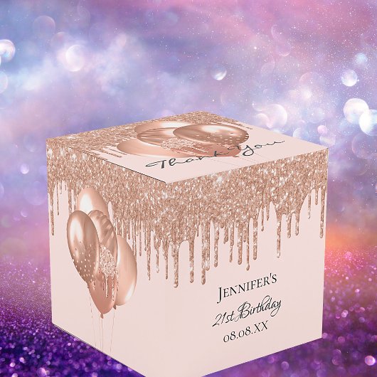 誕生日パーティバラ金ゴールド赤面グリッターバルーン フェイバーボックス