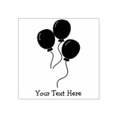 誕生日パーティバルーンカスタム文字 ラバースタンプ (インプリント)