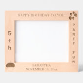 誕生日パーティバルーンカップケーキ10 x 8写真 レーザー彫刻フレーム (正面)