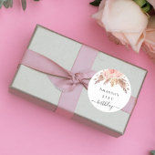 誕生日パーティパンパスグラスバラ金ゴールドフローラ ラウンドシール