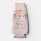 誕生日パーティパンパスグラス赤面バラフローラ名 ボトルクーラー (正面)