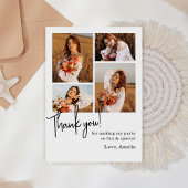誕生日パーティフォトコラージュ サンキューカード