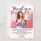 誕生日パーティフォトサンキューカード サンキューカード (正面)